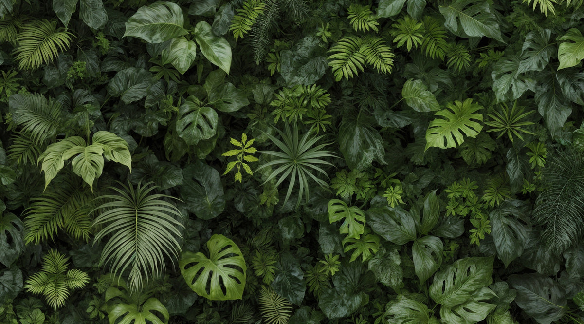Lush Foliage Wall Mural in your room