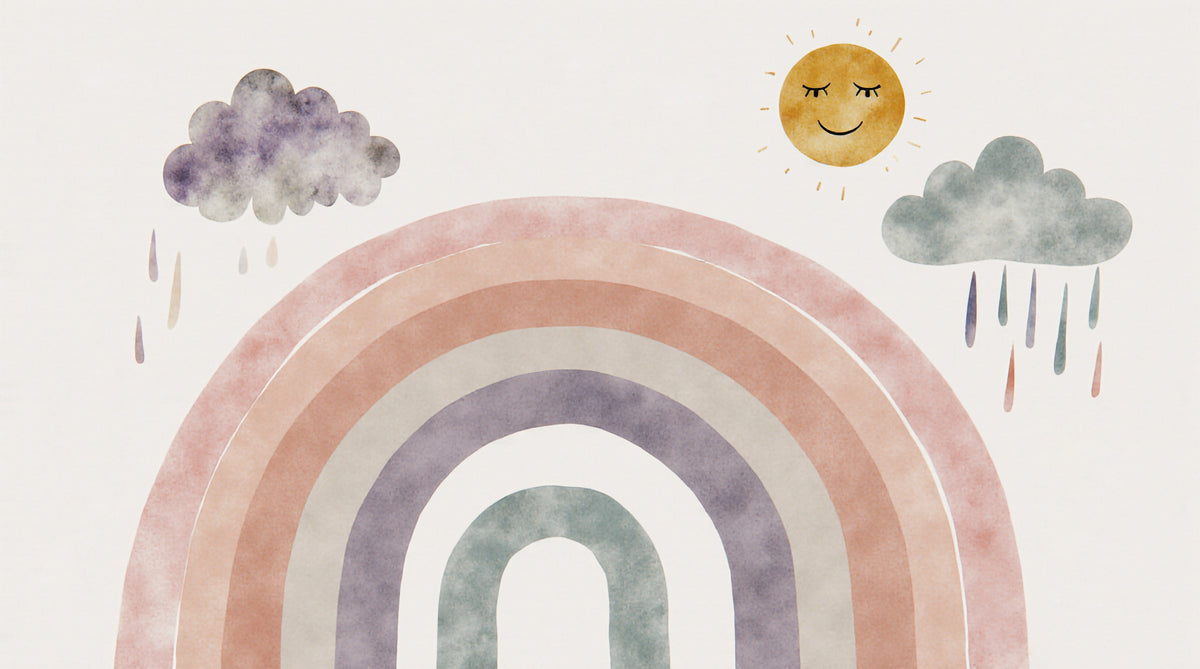 Sunshine & Rainbows Wall Mural in your room
