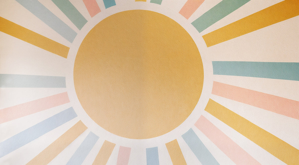 Sunny Day Vibes Wall Mural in your room