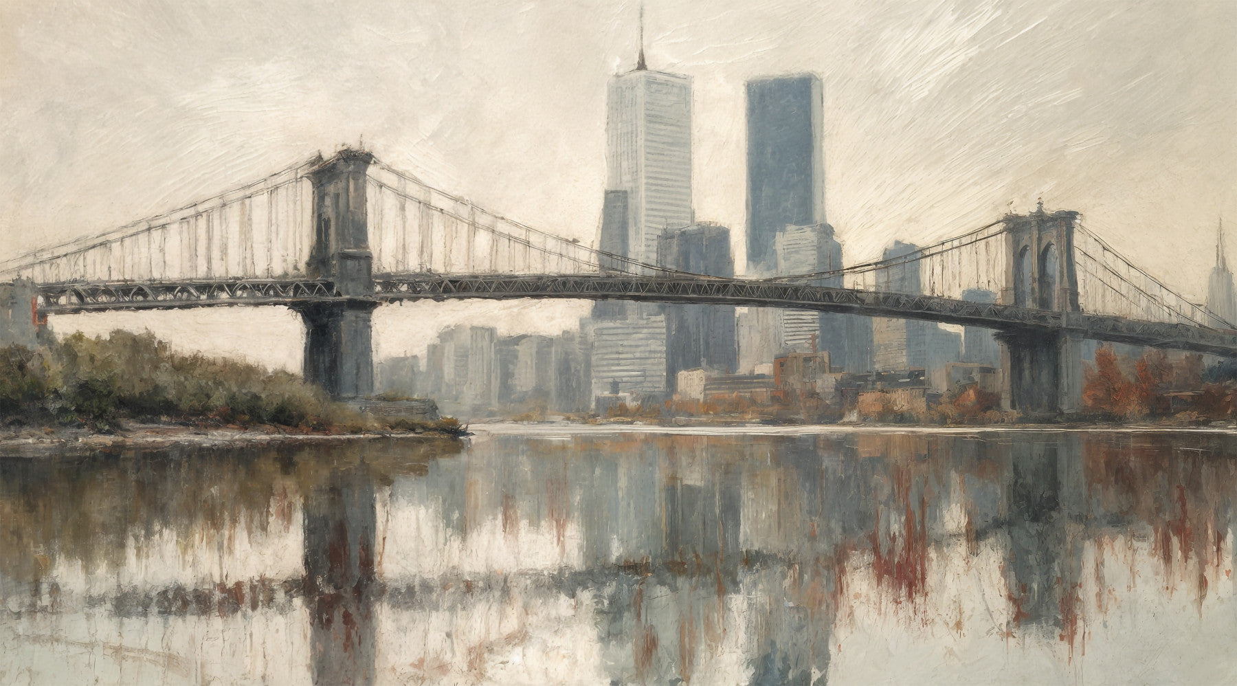 New York Reflection Wall Mural