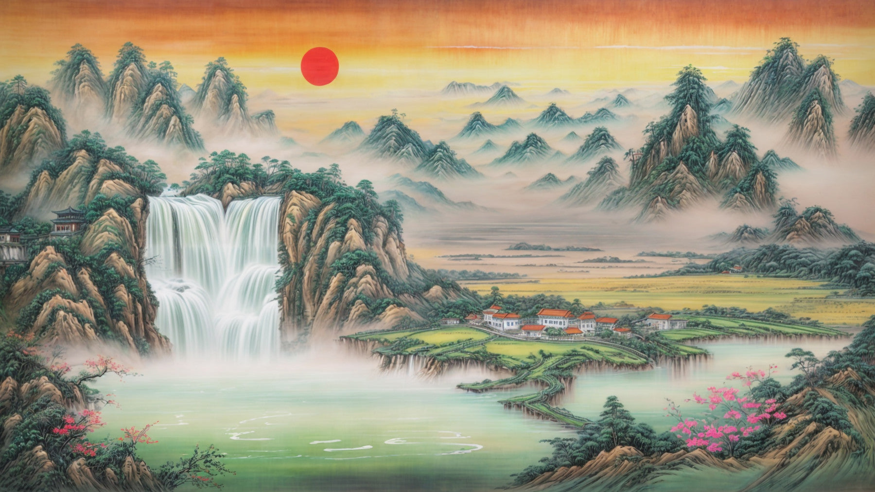 Sunrise Serenity Wall Mural