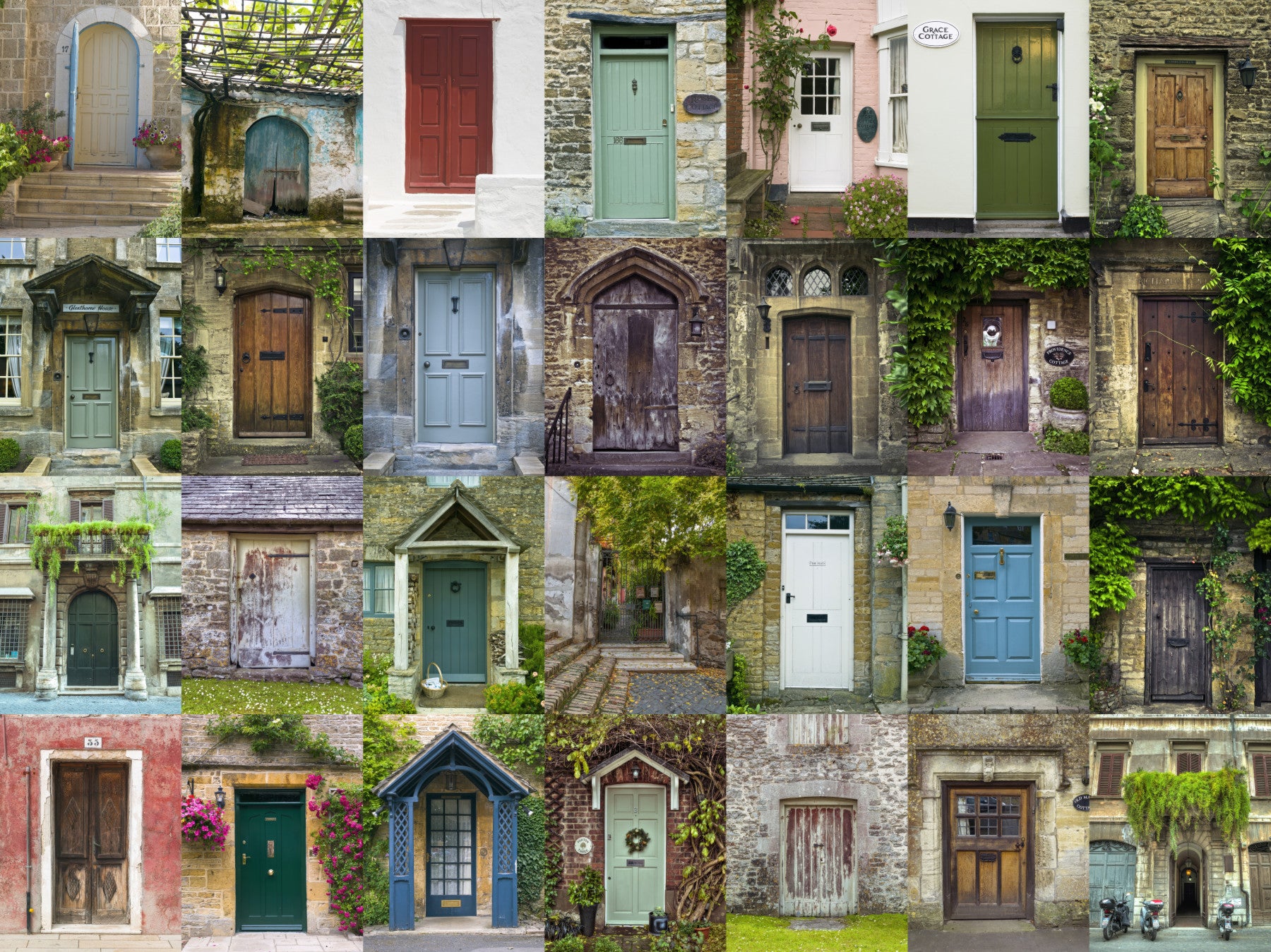 Charming Entryways Wall Mural in your room — zoomed