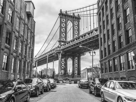 Walking the Manhattan Bridge Wall Mural