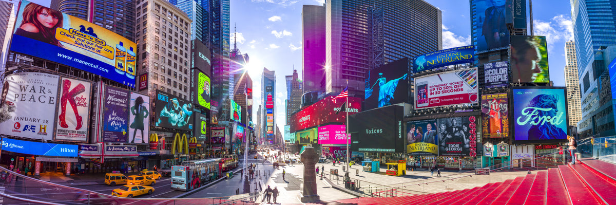 Times Square Burst Wall Mural in your room