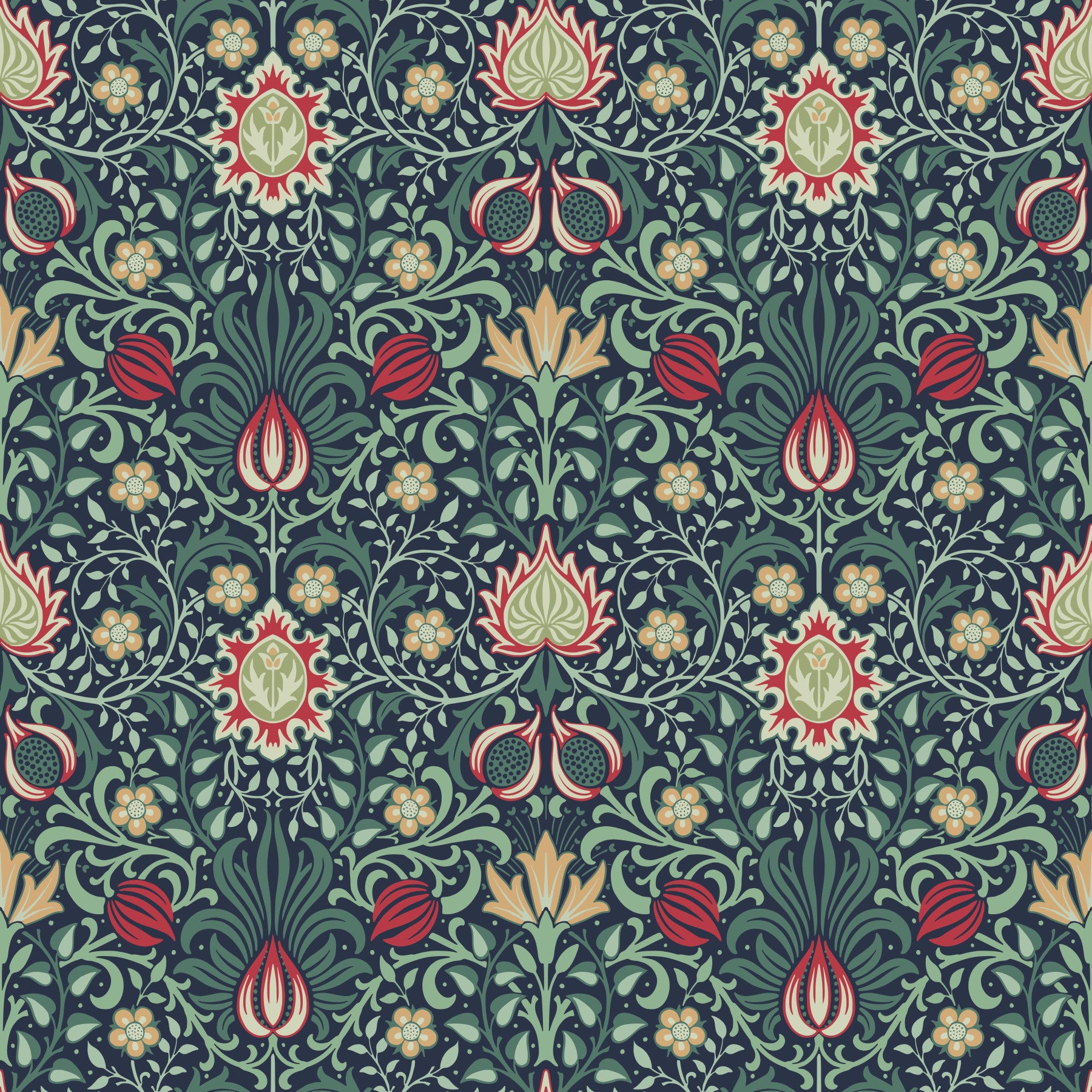 William Morris Persian  Wallpaper⁠