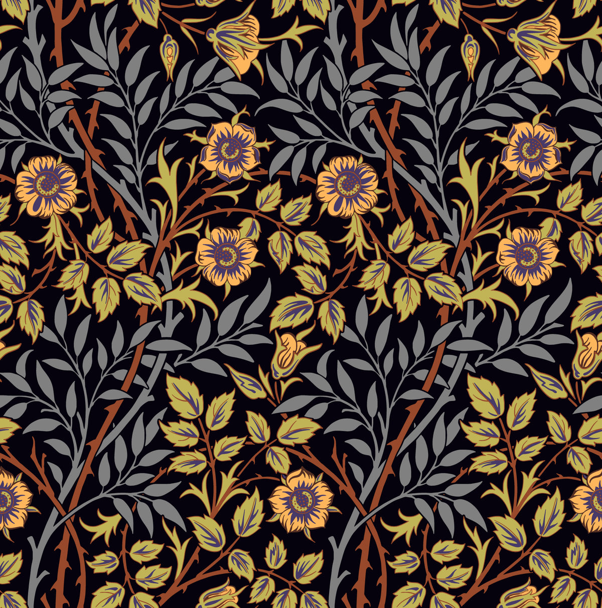 William Morris Sweet Briar  Wallpaper⁠ in your room