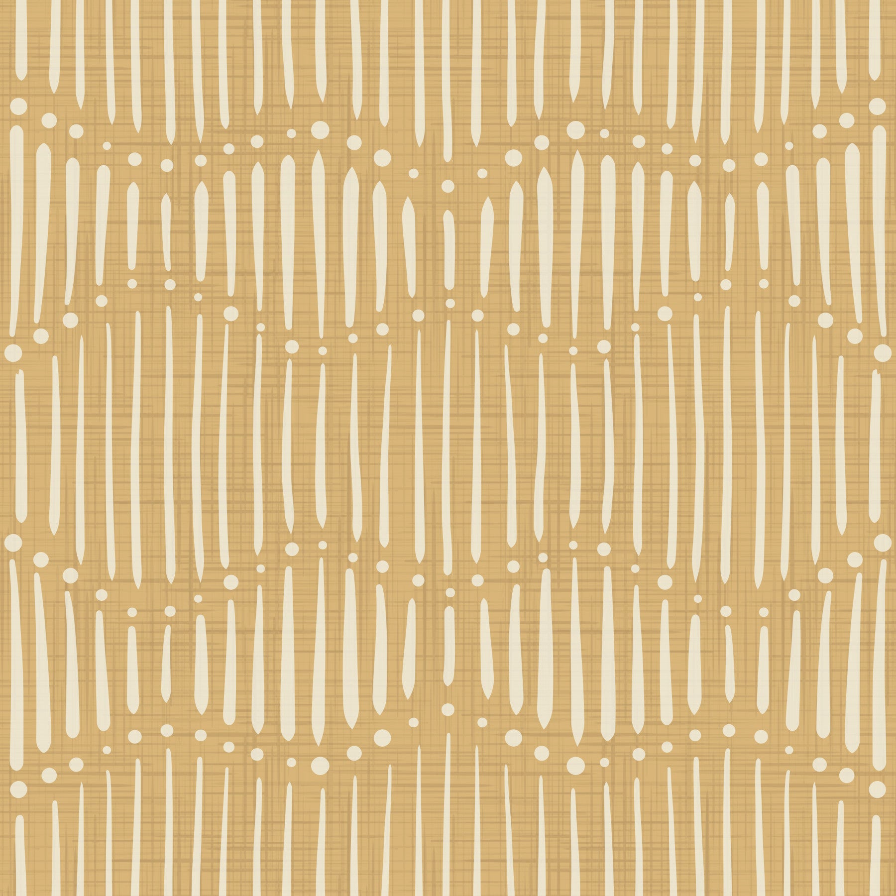 Boho Waves On Honey Canvas Wallpaper⁠