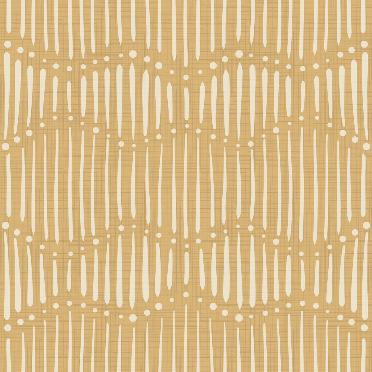 Boho Waves On Honey Canvas Wallpaper⁠ in your room — zoomed