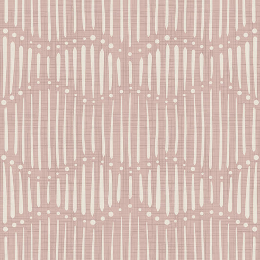 Boho Waves On Rosy Canvas Wallpaper⁠