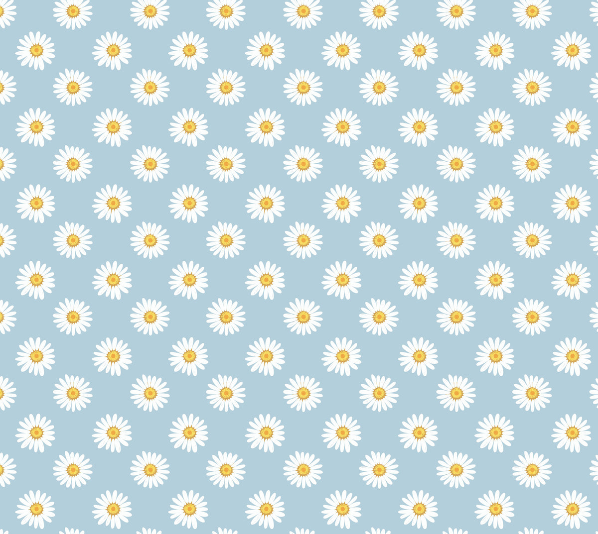 Daisies on Blue Wallpaper⁠ in your room