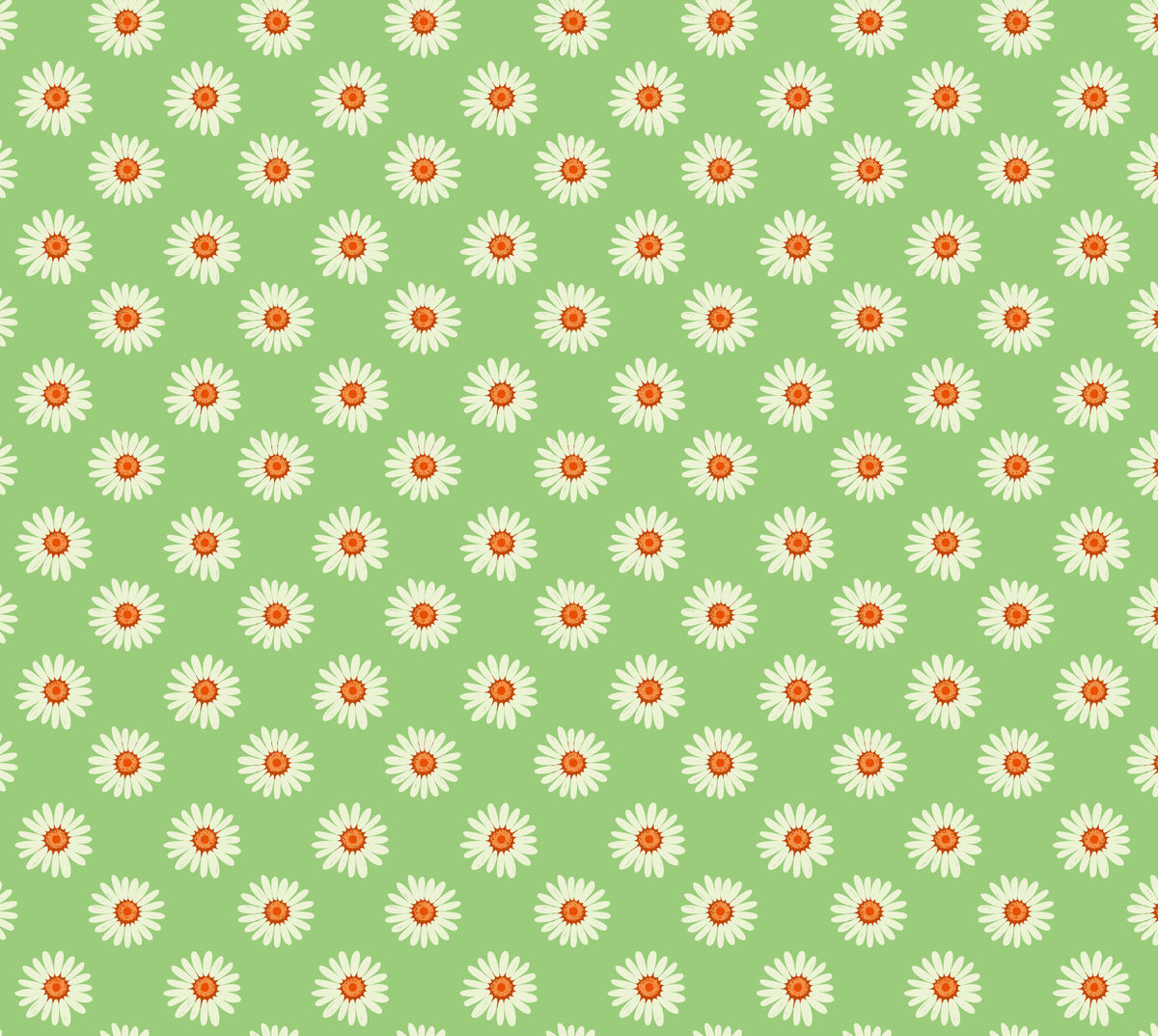 Daisies on Green  Wallpaper⁠ in your room