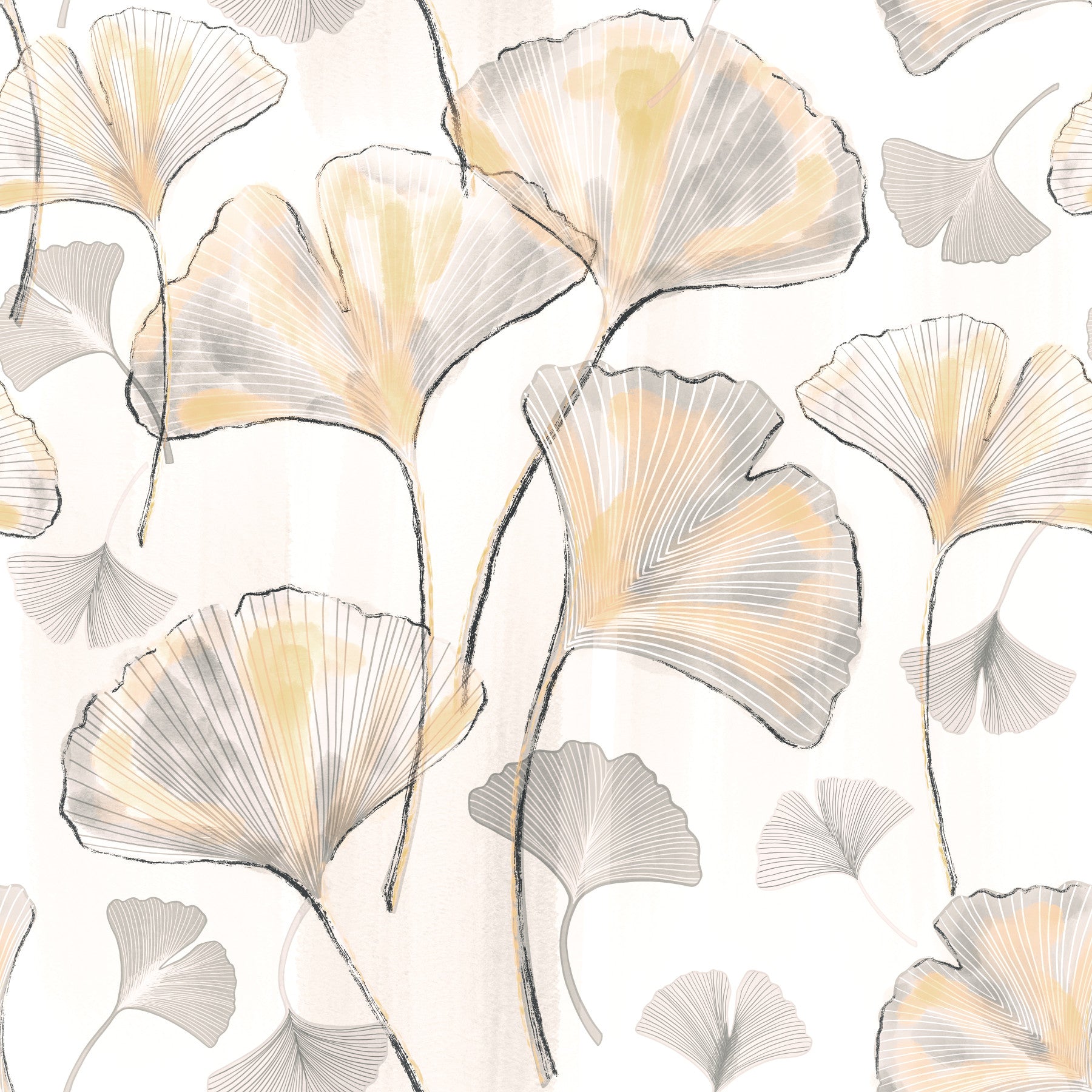 A calm and serene wall covering.


