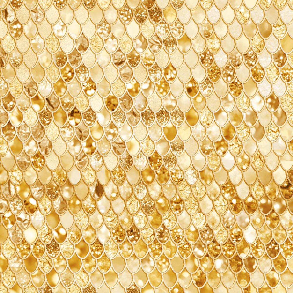 Gilded Scales Wall Mural
