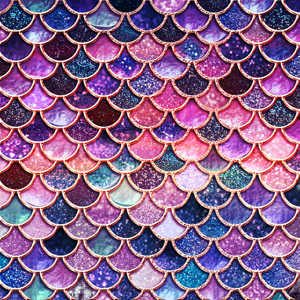 Enchanted Pink Mermaid Scales Wall Mural in your room