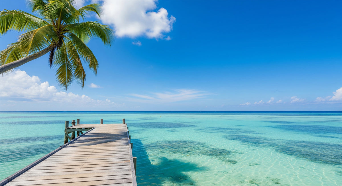 Tropical Getaway Wall Mural in your room