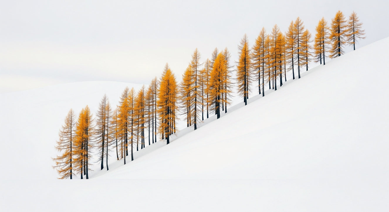 Winter's Gold Wall Mural
