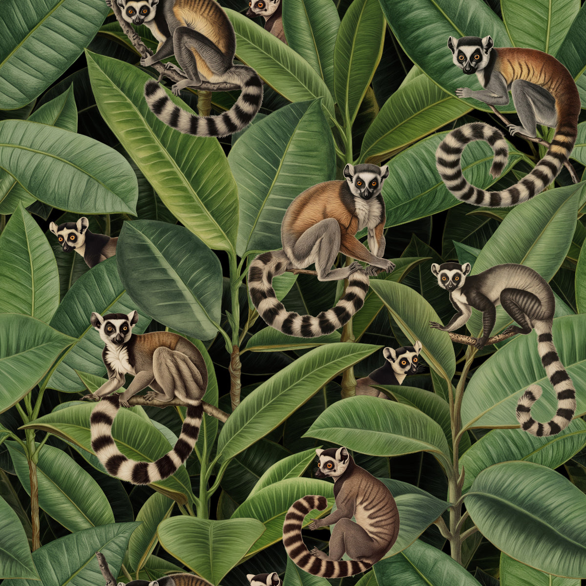 Ficus Forest Monkey Paradise Wallpaper⁠ in your room