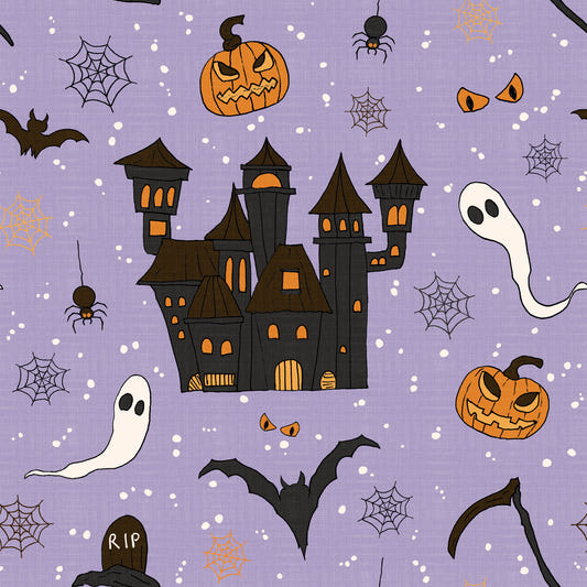 Phantom Castle Foggy Lavender Wallpaper⁠
