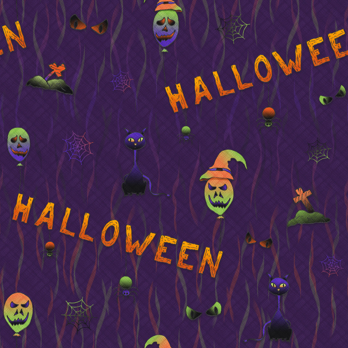 Scary Halloween Purple Wallpaper⁠ in your room — zoomed