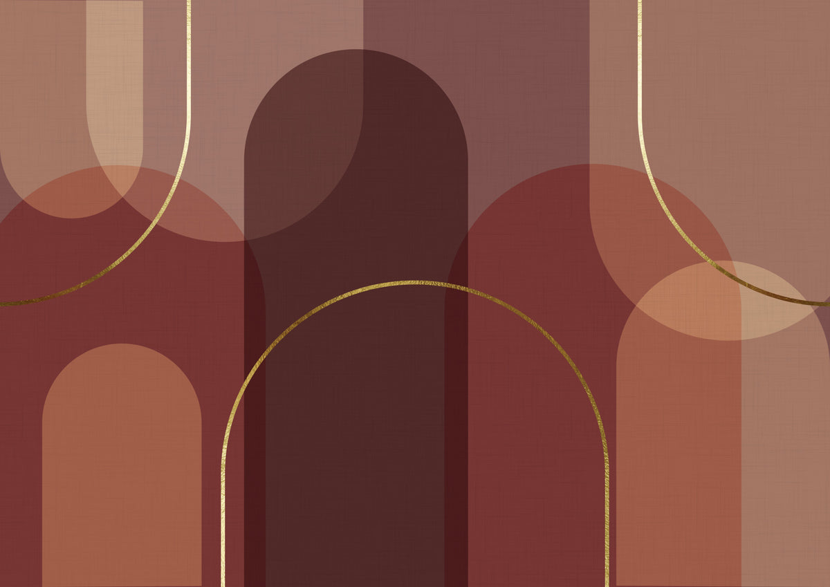 Elegant Earthy Tones Wall Mural in your room