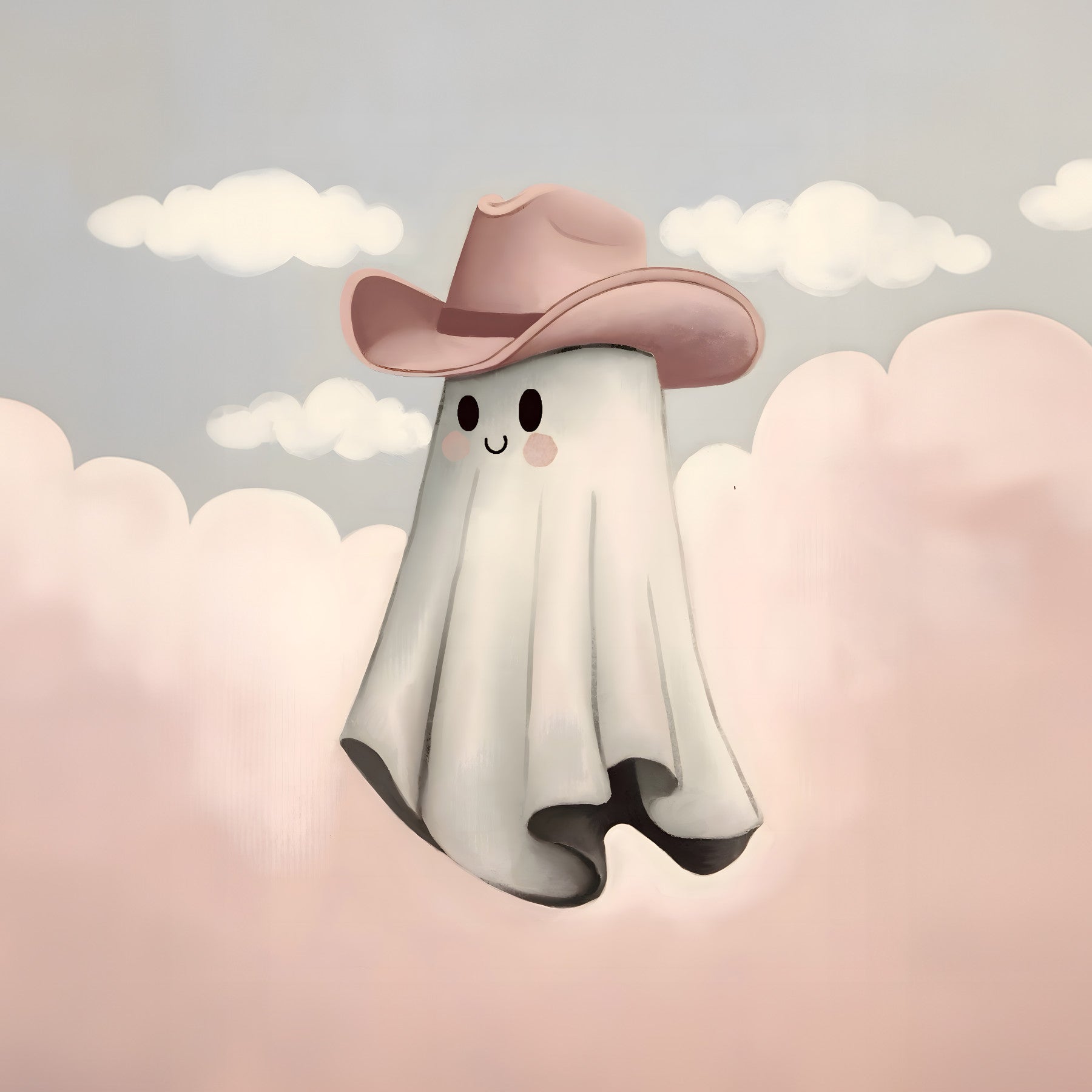 Howdy Ghost Wall Mural