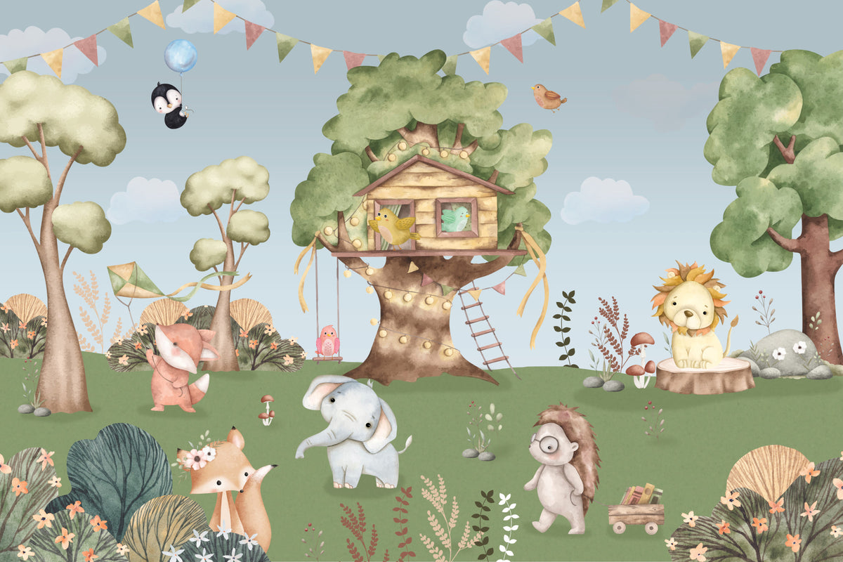 Treehouse Tales Wall Mural