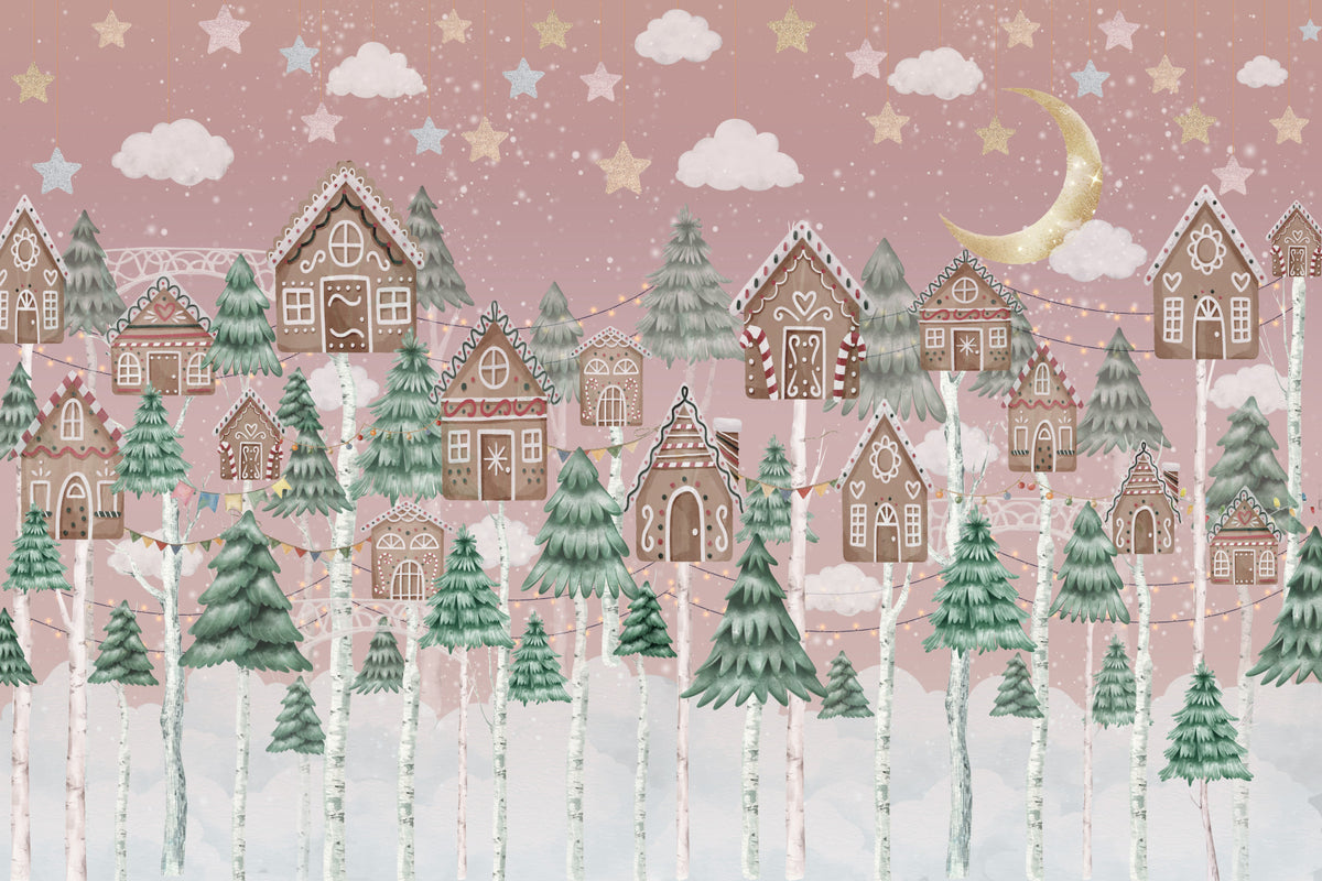Gingerbread Dreams Wall Mural in your room