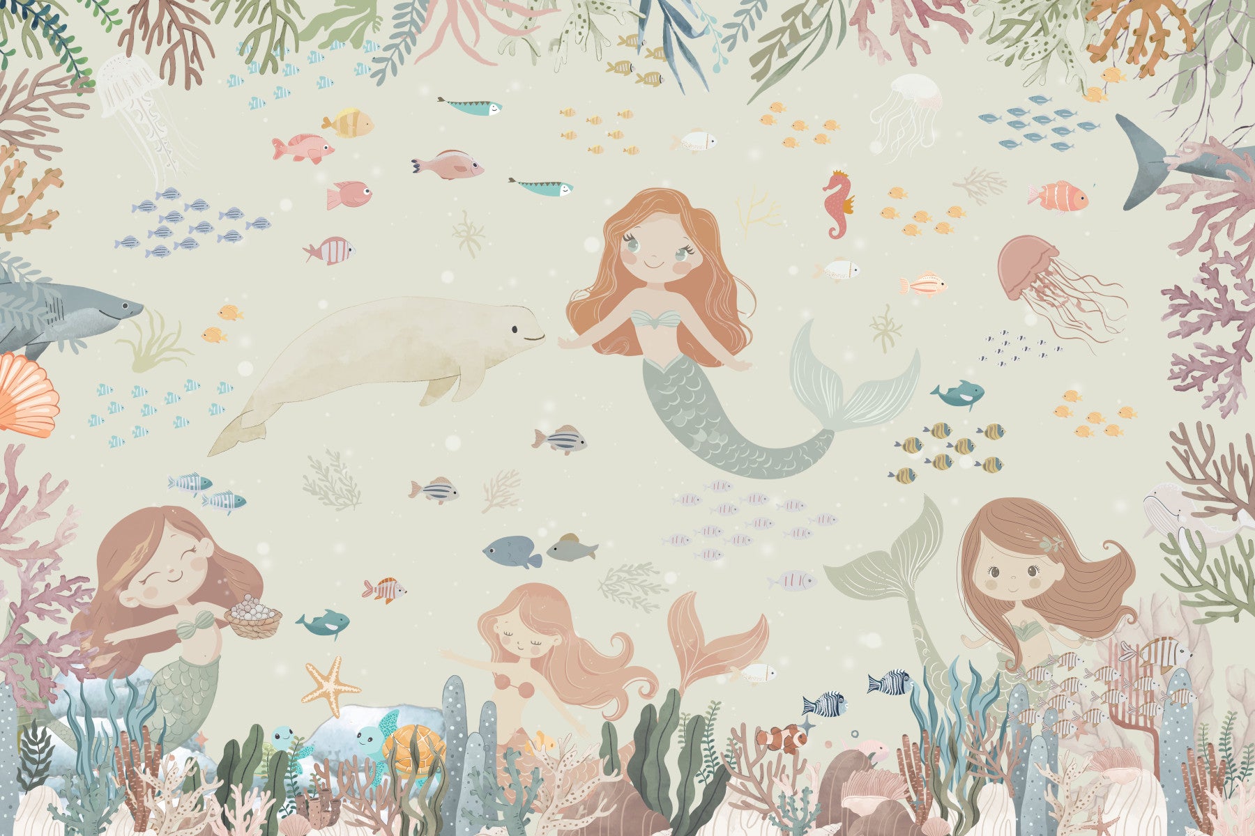 Ocean's Lullaby Wall Mural