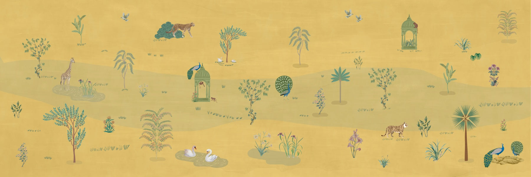 Golden Savannah Wall Mural