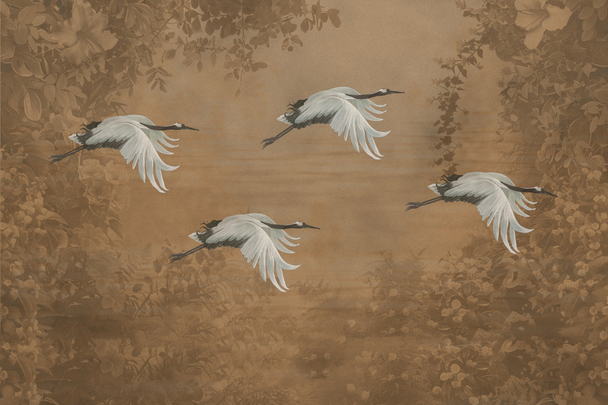 Asian Avian Dream Wall Mural in your room