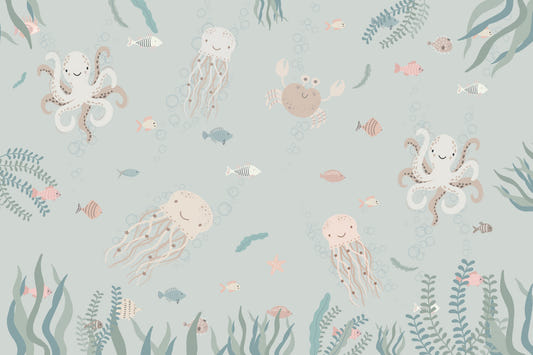 Ocean Friends Wall Mural