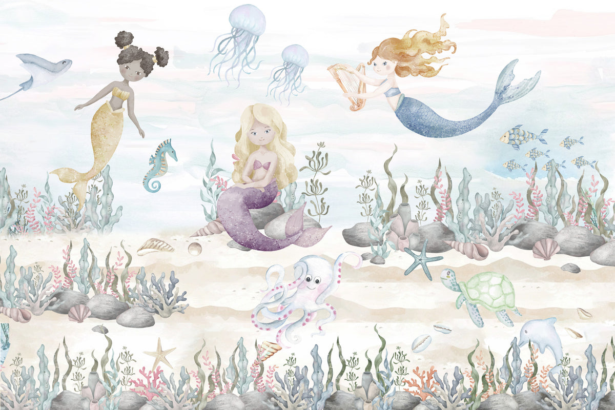 Mermaid Lagoon Wall Mural in your room