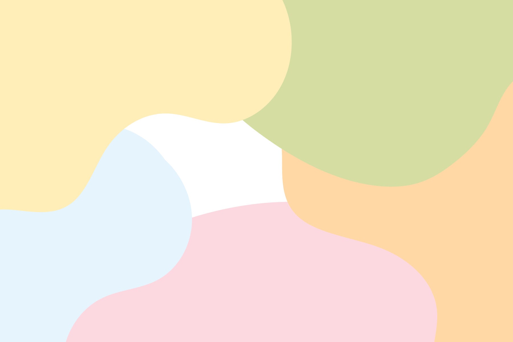 Soft Shapes Wall Mural in your room — zoomed