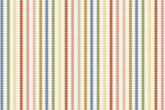 Retro Dot Dash Wall Mural