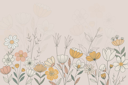 Floral Whisper Wall Mural