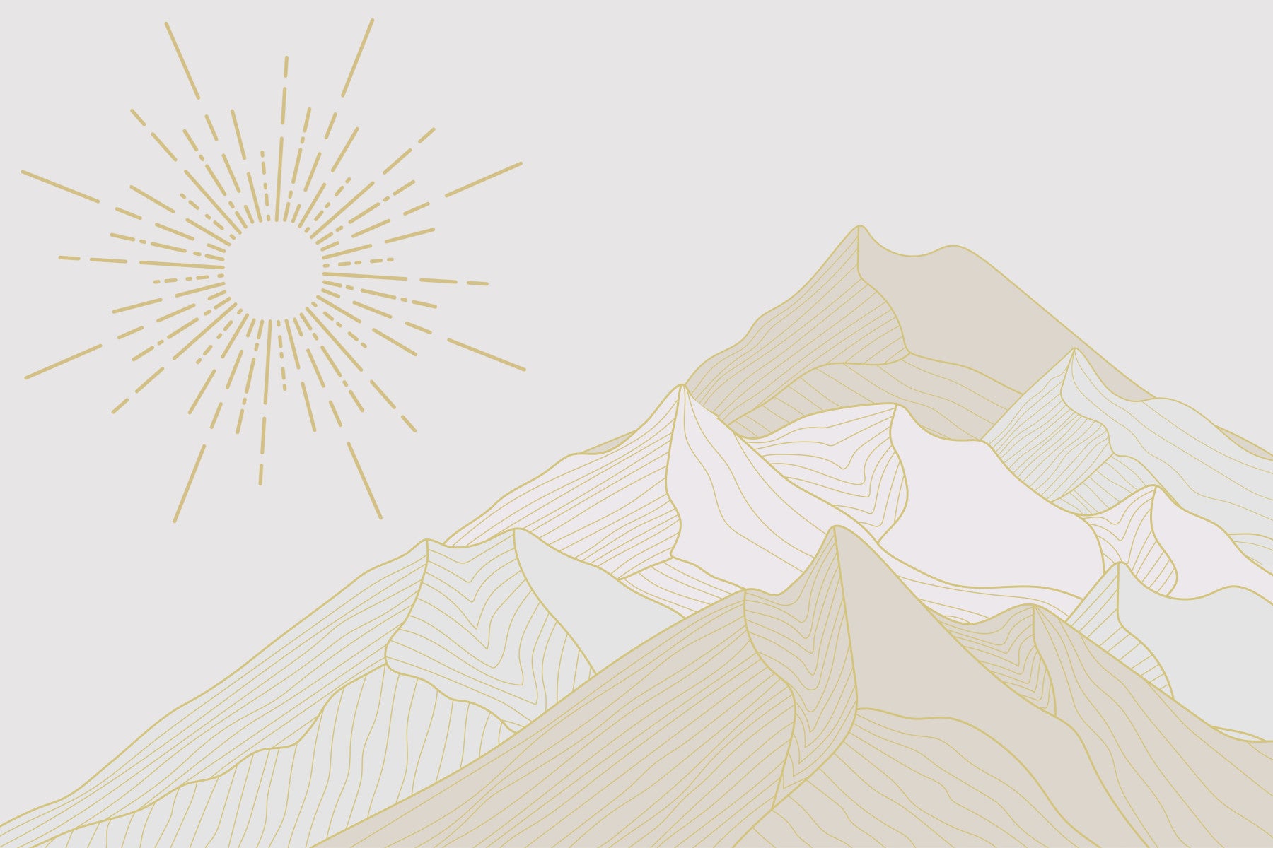 Golden Summit Serenity Wall Mural