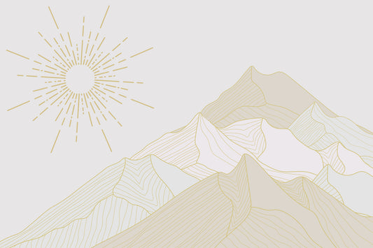 Golden Summit Serenity Wall Mural