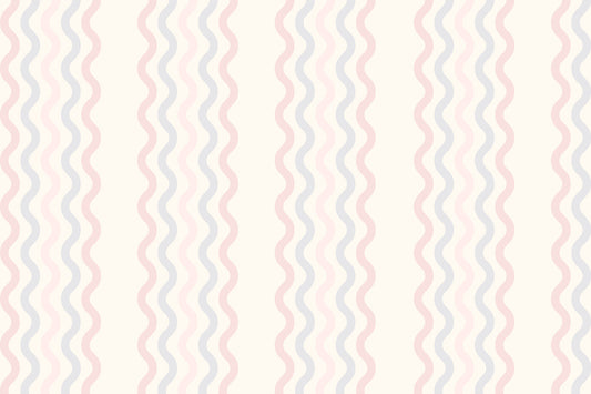 Pastel Wave Rhythm Wall Mural
