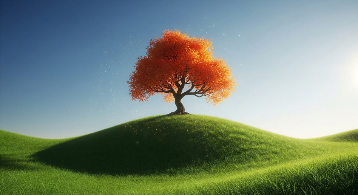 Autumnal Hillside Wall Mural in your room