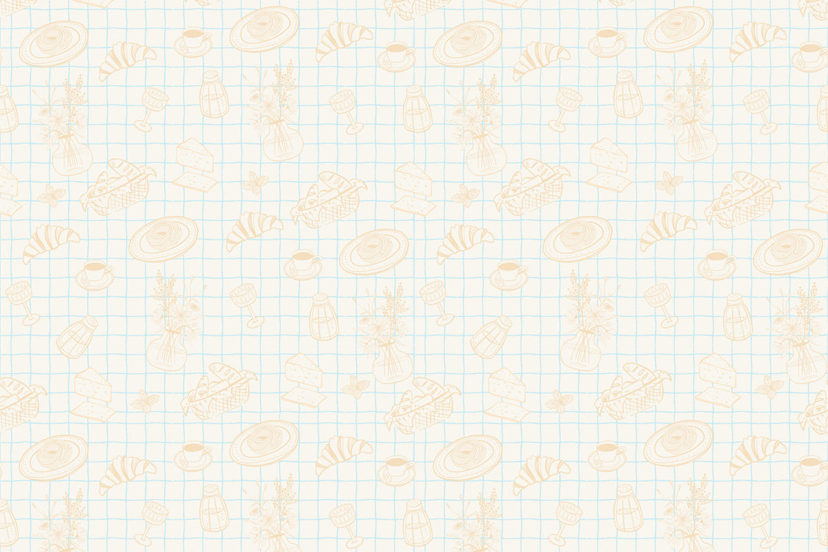 Gourmet Doodles Wall Mural in your room