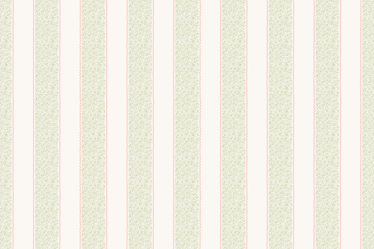Vintage Stripe Serenity Wall Mural in your room