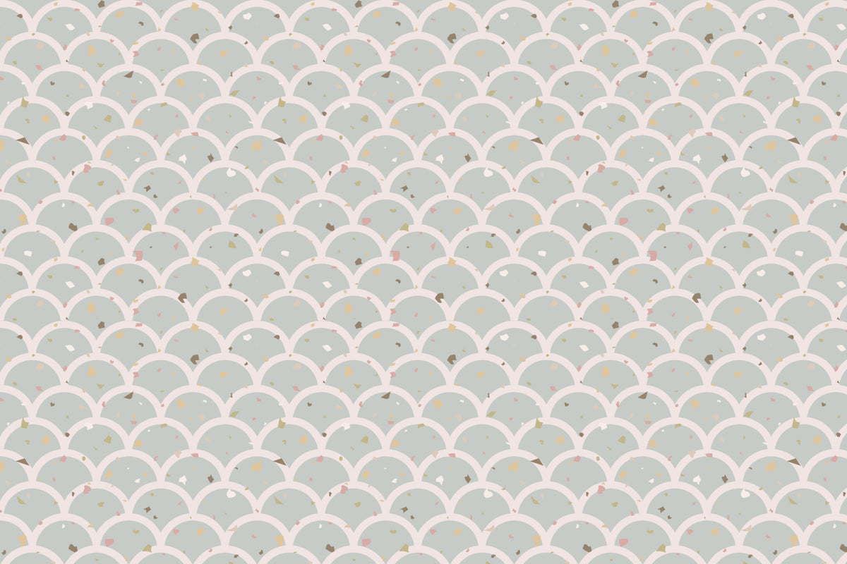Terrazzo Scales Wallpaper⁠ in your room