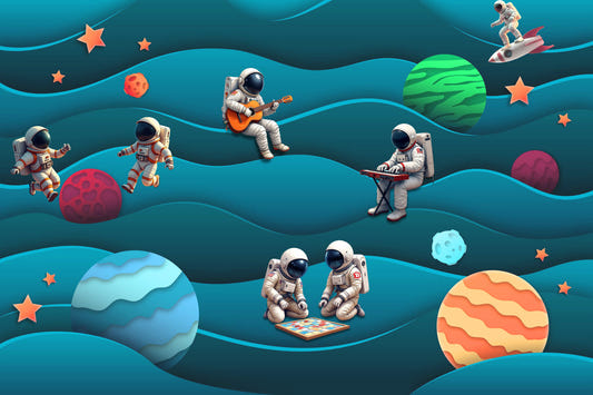 Cosmic Crew Space Jam Wall Mural