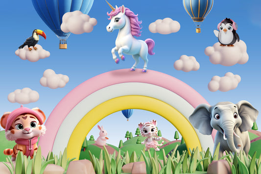 Sky High Pals Wall Mural