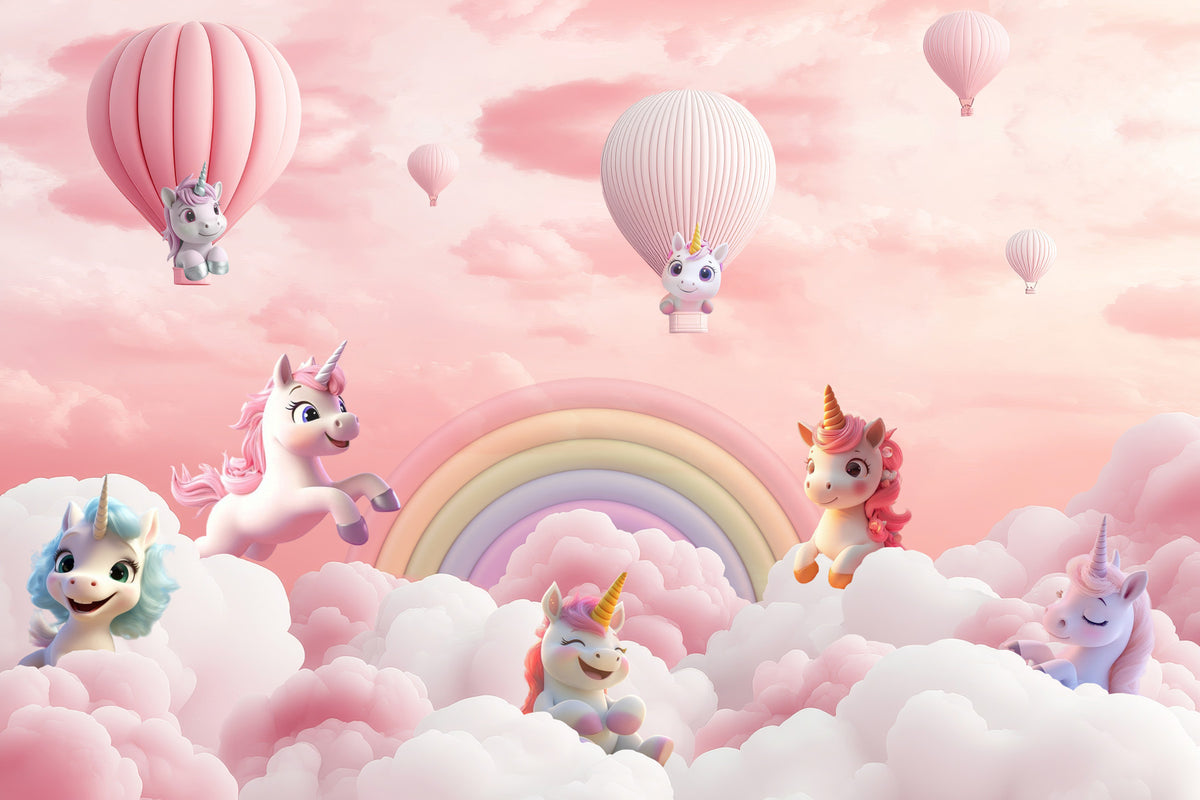 Unicorn Dreamscape Wall Mural in your room