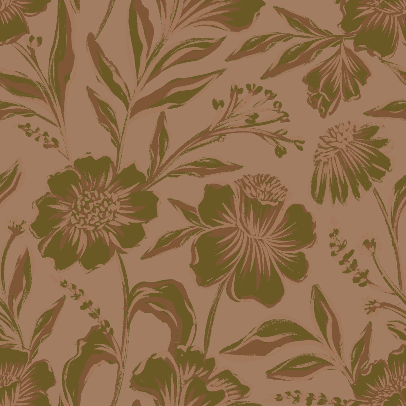 Botanical Browns Wallpaper⁠