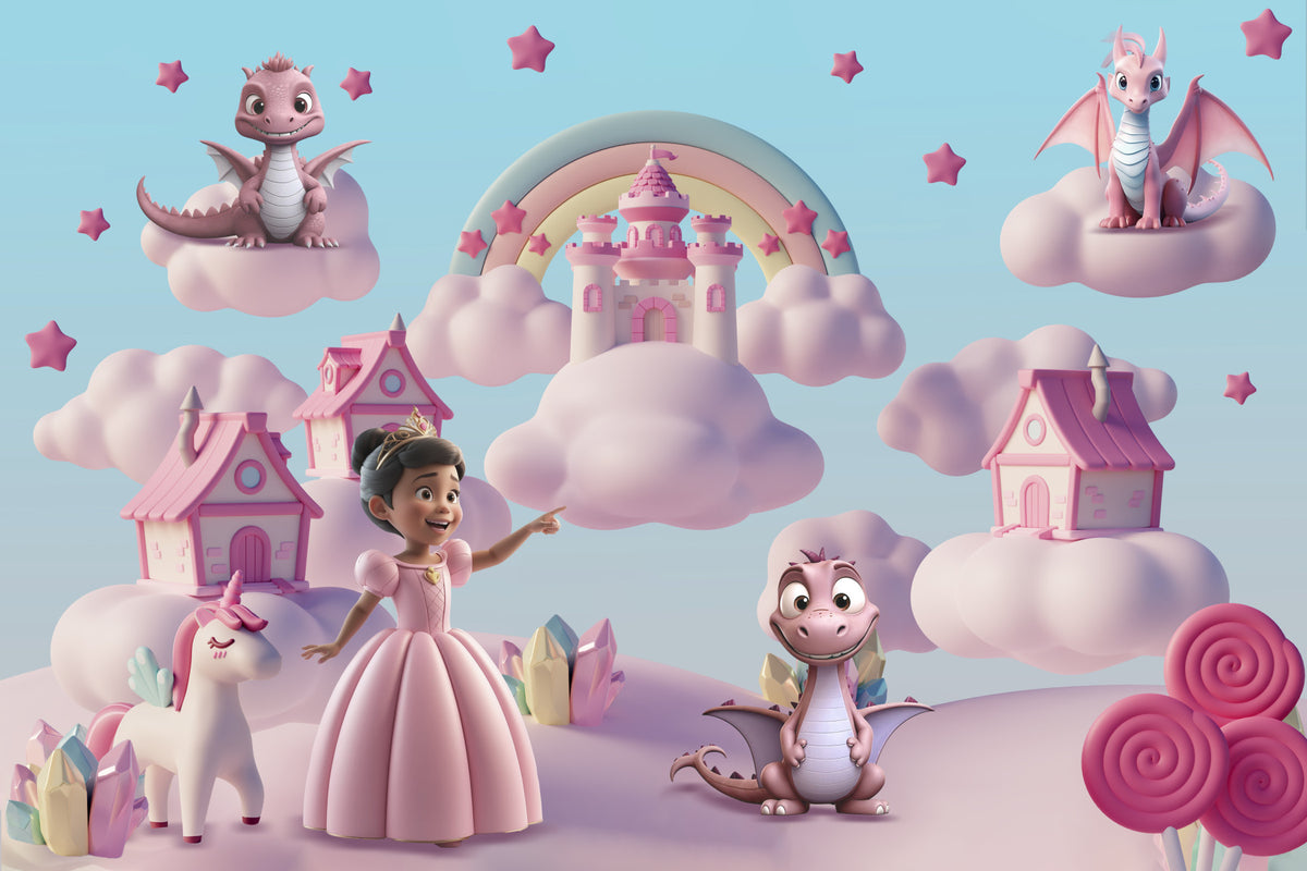 Dragon Dreams & Candy Castles Wall Mural in your room