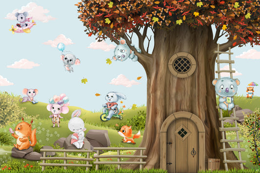 Forest Friends Adventure Wall Mural