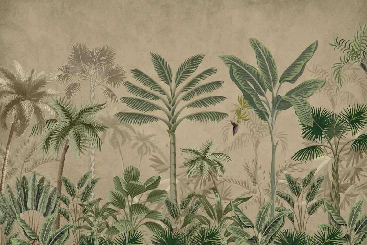 Palm Grove Wall Mural in your room