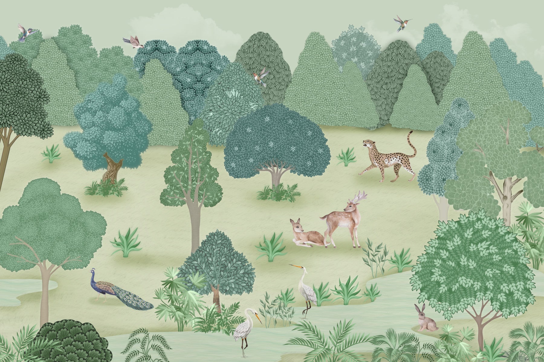 Wild Elegance Wall Mural